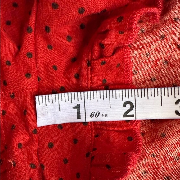 Boxercraft Red Pyjama Shorts Black Polka Dot Ruffles Bow Youth Size S (6-8) - Picture 9 of 10